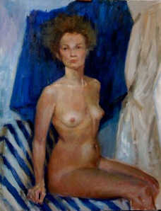 Nude, oil on canvas, 2012.